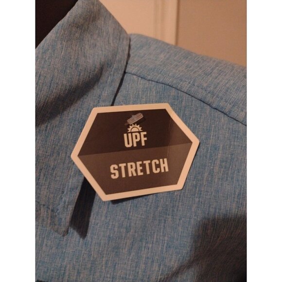 NWT New Women's Field & Stream Long Sleeve Vented Button Shirt XL Blue - Picture 2 of 12